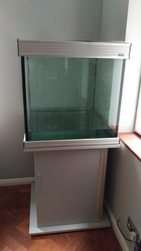 Aqua One Cube 180L Aquarium with cabinet in silver/grey