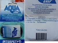 Interpet Aqua Air Complete Spares Kit - AP4 Unit