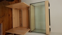 Oak Aquarium and Cabinet L 32" W 14.25" H 20" £60