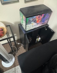 Complete Aquarium set & Equipment with two gold fish