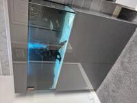 Fish Tank, Sump With A Dark Grey, High Gloss Cabinet With Two Doors For Sale
